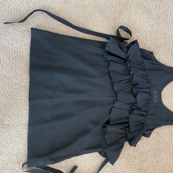 SASS & BIDE BLACK SILK MINI DRESS - Picture 3 of 4